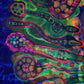 A detail of the painting Snake Bit.