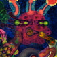 A detail of the painting Snake Bit.